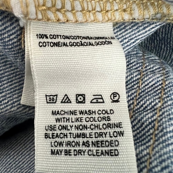 We The Free Blossom Distressed High Rise Button Fly Raw Hem Womens Jeans Size 30 - Picture 10 of 12